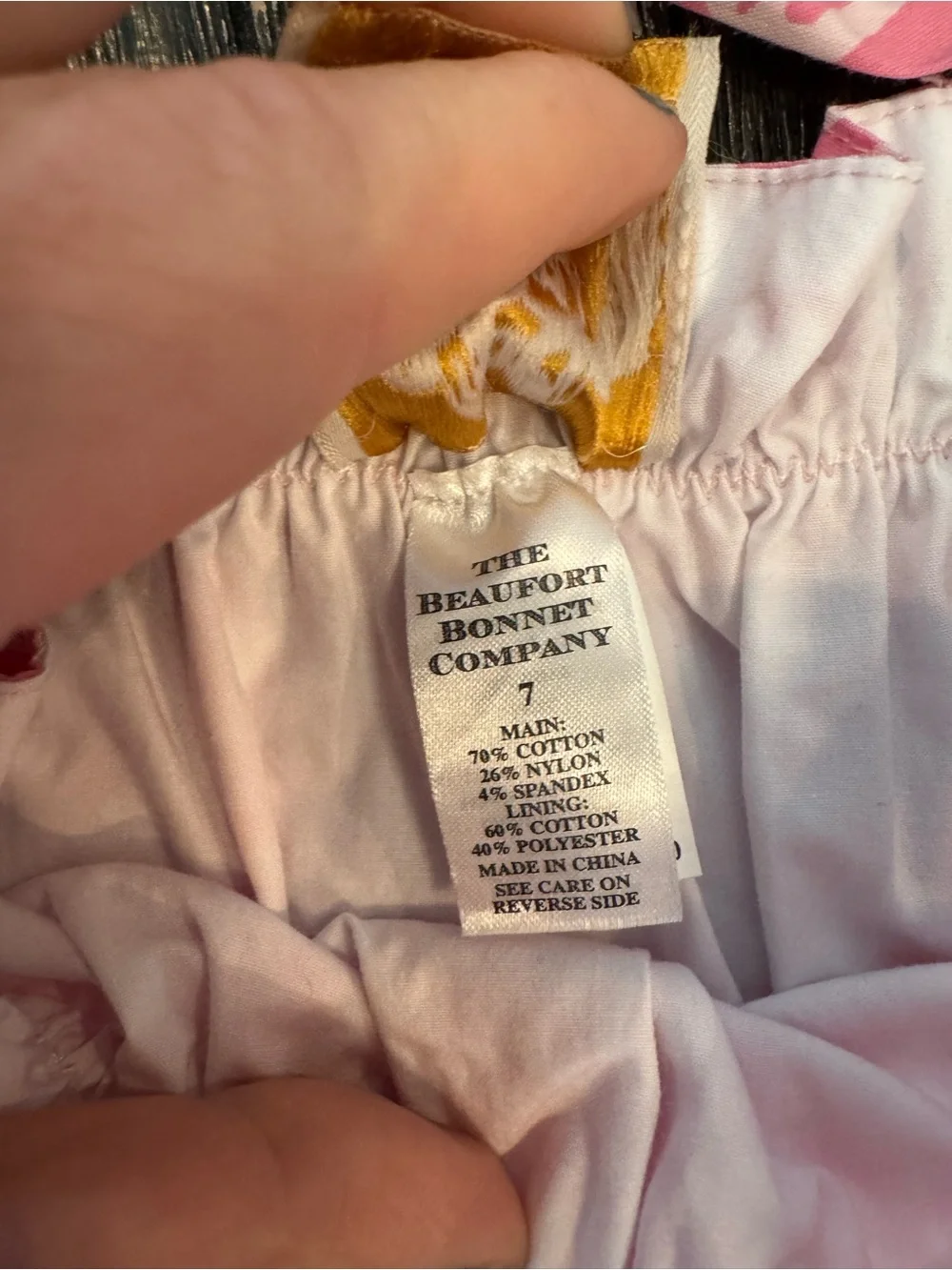 The Beaufort Bonnet Company Girls Size 7 EUC Pink and White Sleeveless Sundress